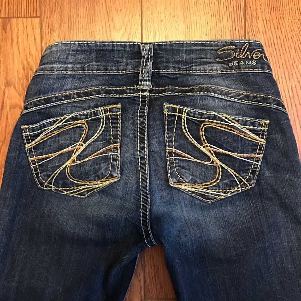 Silver Slim Bootcut jeans